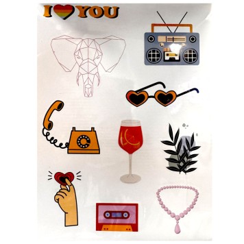 Colour Travel sticker set 3 sheets