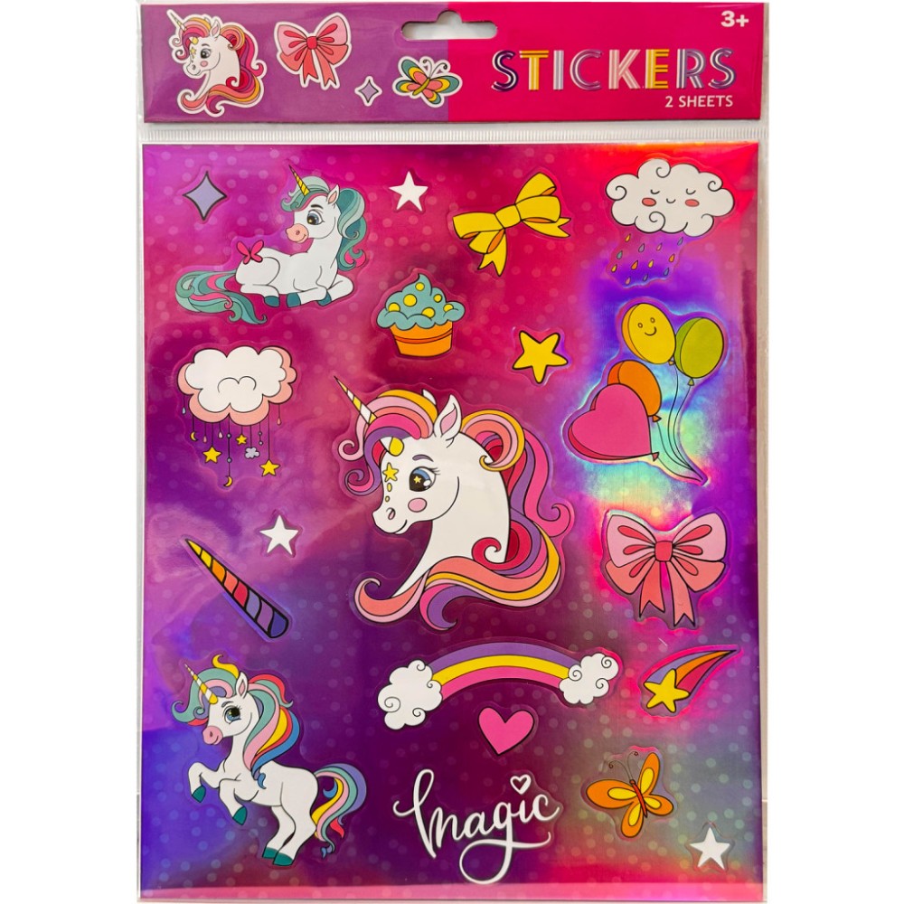 Unicorn Magic hologram sticker