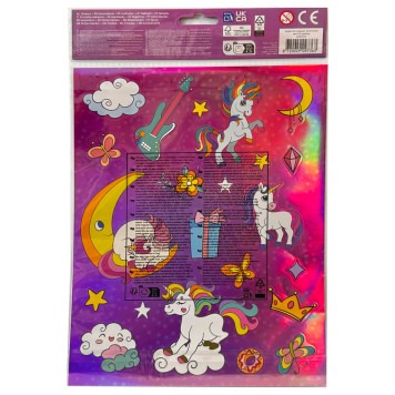 Unicorn Magic hologram sticker