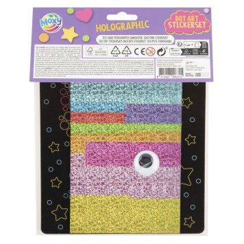 Unicorn Moxy hologram sticker set