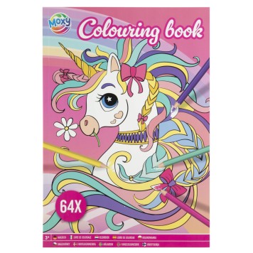 Unicorn Moxy 64-page coloring book