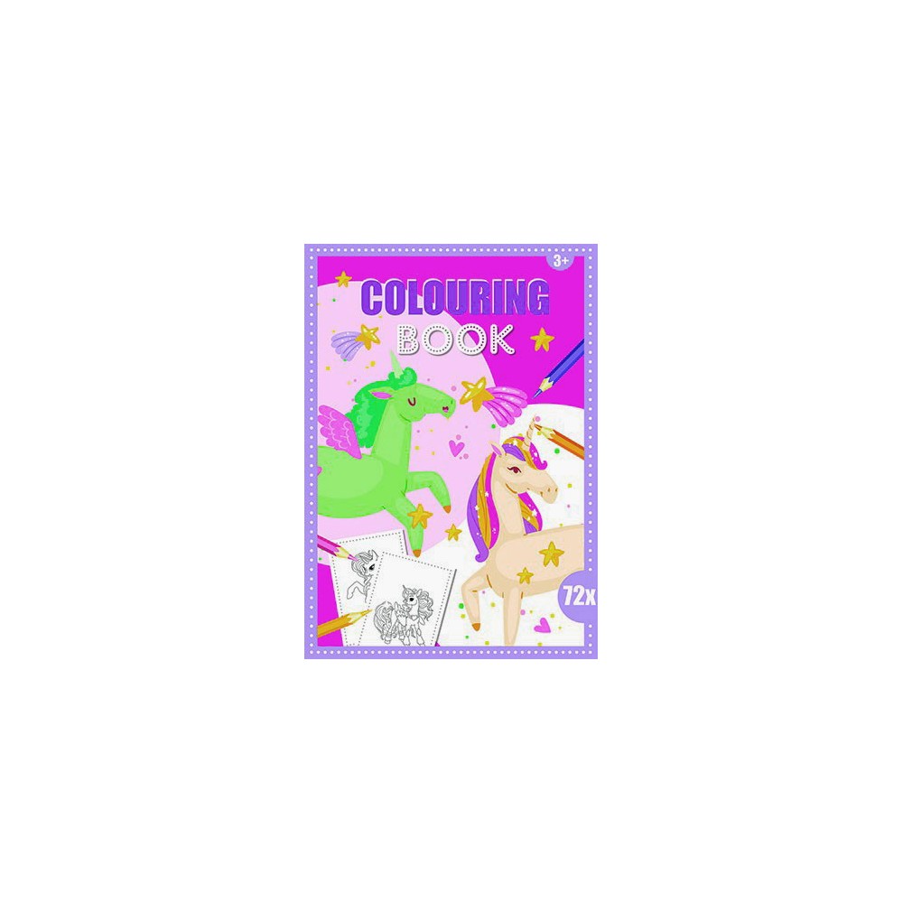 Unicorn coloring book 72 pages