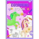 Unicorn coloring book 72 pages