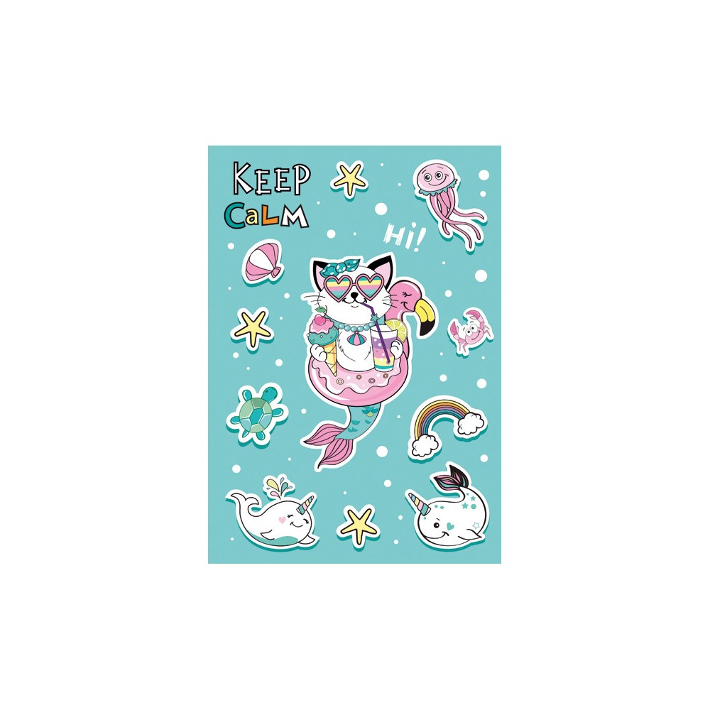 Animals Cat Vibes Folder with Elastic A4