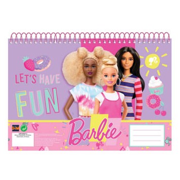 Barbie Happy Thoughts A/4 spiral sketchbook, 30 sheets