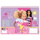 Barbie Happy Thoughts A/4 spiral sketchbook, 30 sheets