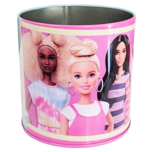 Barbie Happy Thoughts metal pencil holder 10.5 cm