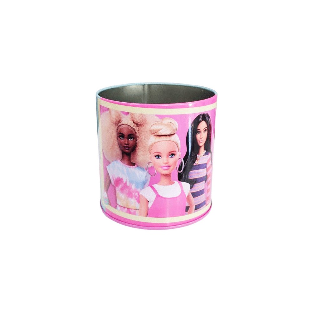 Barbie Happy Thoughts metal pencil holder 10.5 cm