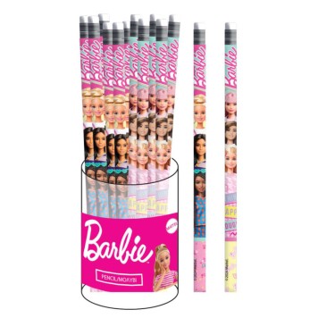 Barbie Happy Thoughts HB graphite pencil with eraser