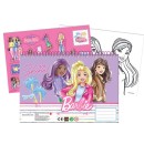 Barbie Paints A/4 spiral sketchbook with 40 pages and stickers