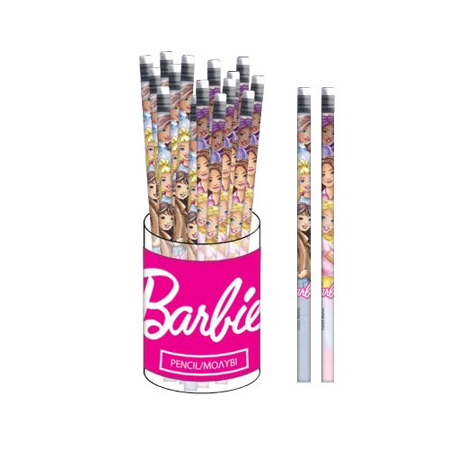 Barbie Paints HB graphite pencil with eraser tip