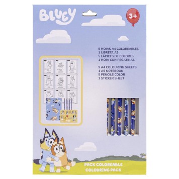 Bluey stationery set