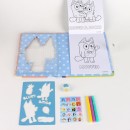 Bluey Let's Do coloring booklet set with template
