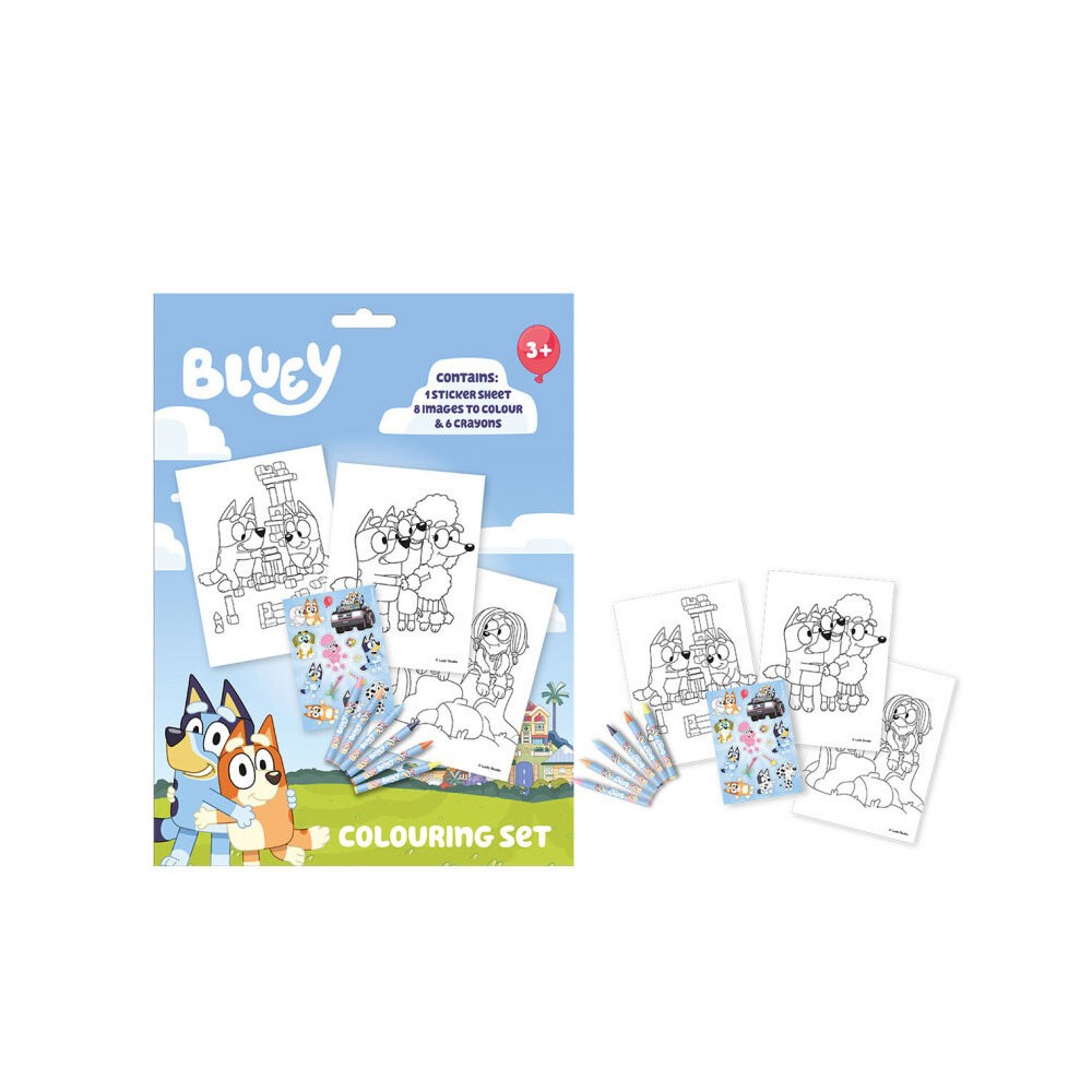 Bluey Life coloring set