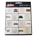 Avengers Heroes notebook label, pack of 16