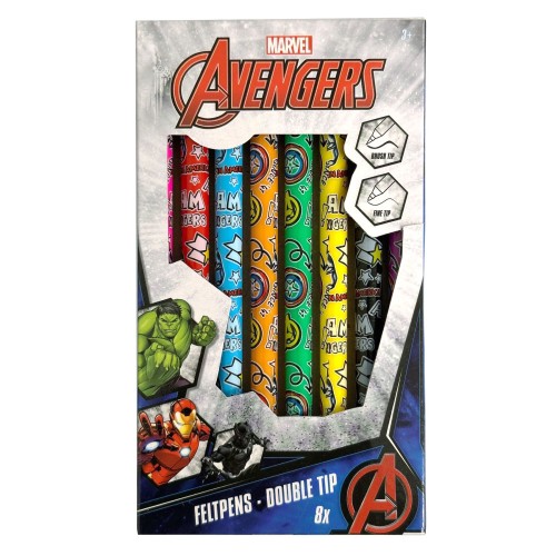 Avengers dual-tip marker 8-piece