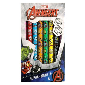Avengers dual-tip marker 8-piece