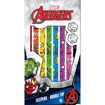 Avengers dual-tip marker 8-piece