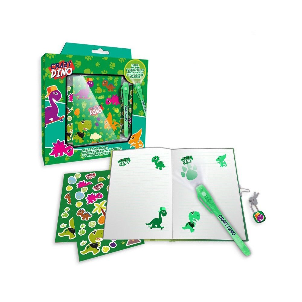Dinosaur diary + magic pen set
