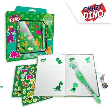 Dinosaur diary + magic pen set