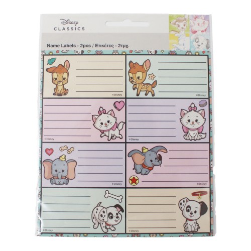 Disney Classics Babies notebook label 16 pcs