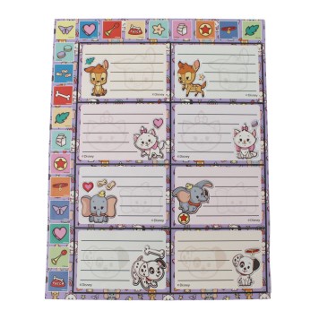 Disney Classics Babies notebook label with sticker, pack of 16