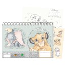 Disney Cute Classic A/4 Spiral Sketchbook with 40 Pages and Stickers