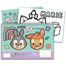 Disney Animals Love A/4 Spiral Sketchbook with 40 Sheets and Stickers