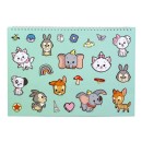 Disney Animals Love A/4 Spiral Sketchbook with 40 Sheets and Stickers