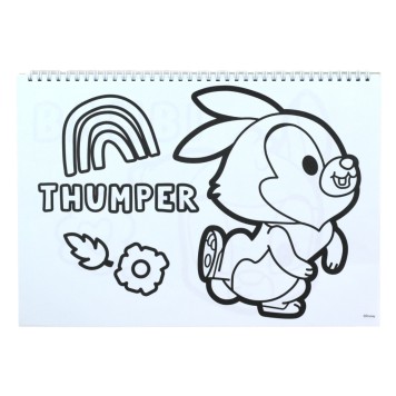 Disney Animals Love A/4 Spiral Sketchbook with 40 Sheets and Stickers