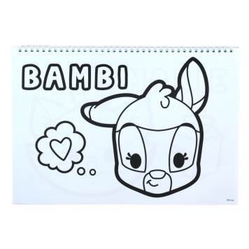 Disney Animals Love A/4 Spiral Sketchbook with 40 Sheets and Stickers