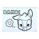 Disney Animals Love A/4 Spiral Sketchbook with 40 Sheets and Stickers