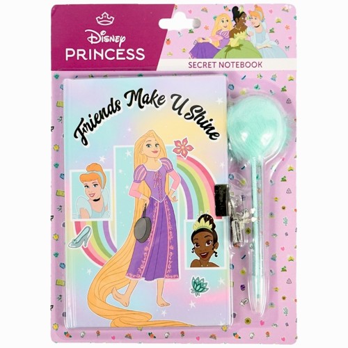 Disney Princess Shine memory book, lockable diary with pen