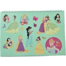 Disney Princess Spring A/4 spiral sketchbook with 40 sheets and stickers
