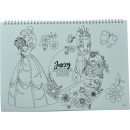 Disney Princess Spring A/4 spiral sketchbook with 40 sheets and stickers