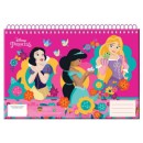 Disney Princess Spring A/4 spiral sketchbook, 30 pages
