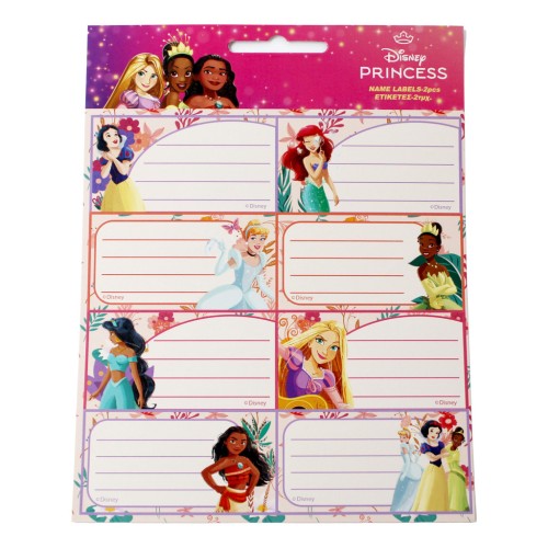 Disney Princess Spring notebook label pack of 16