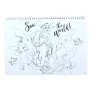 Disney Princess Your World A/4 spiral sketchbook with 40 sheets and stickers