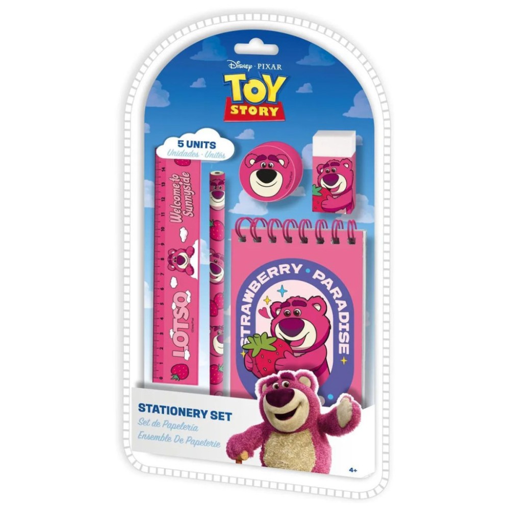 Disney Toy Story Lotso Strawberry 5-piece stationery set