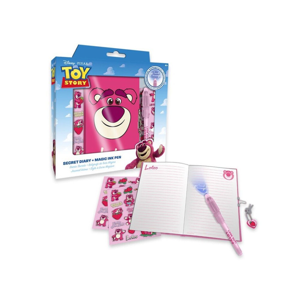 Disney Toy Story Lotso Strawberry notebook + magic pen set