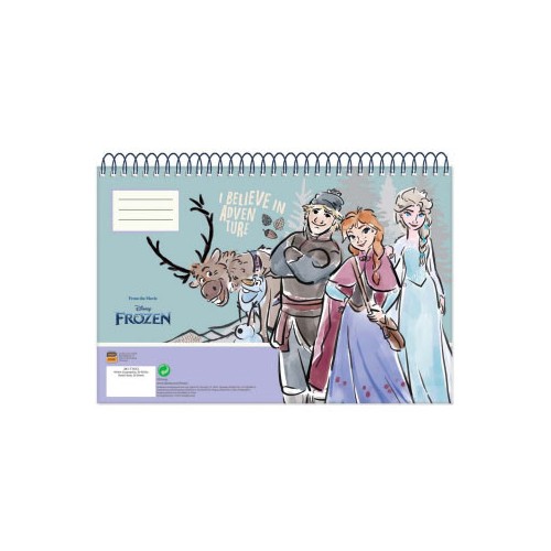 Disney Frozen Adventure A4 Spiral Sketchbook 30 Sheets