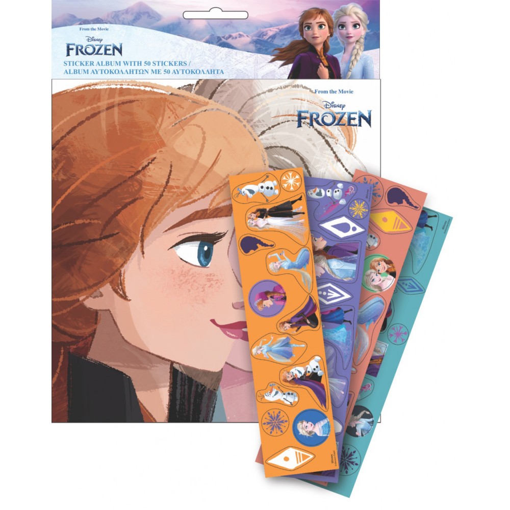 Disney Frozen Glamor sticker album with 50 stickers