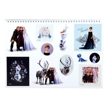Disney Frozen Heart A/4 spiral sketchbook with 40 pages and stickers