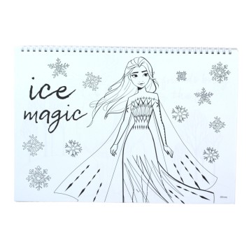 Disney Frozen Heart A/4 spiral sketchbook with 40 pages and stickers