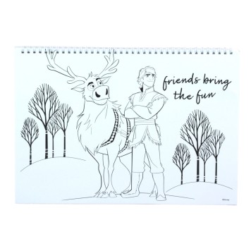 Disney Frozen Heart A/4 spiral sketchbook with 40 pages and stickers