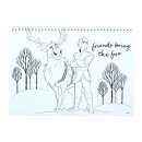 Disney Frozen Heart A/4 spiral sketchbook with 40 pages and stickers