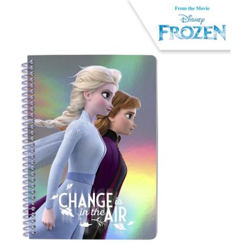 Disney Frozen metallic A/5 lined notebook
