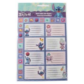 Disney Lilo and Stitch Aliens notebook label with stickers, 16 pcs