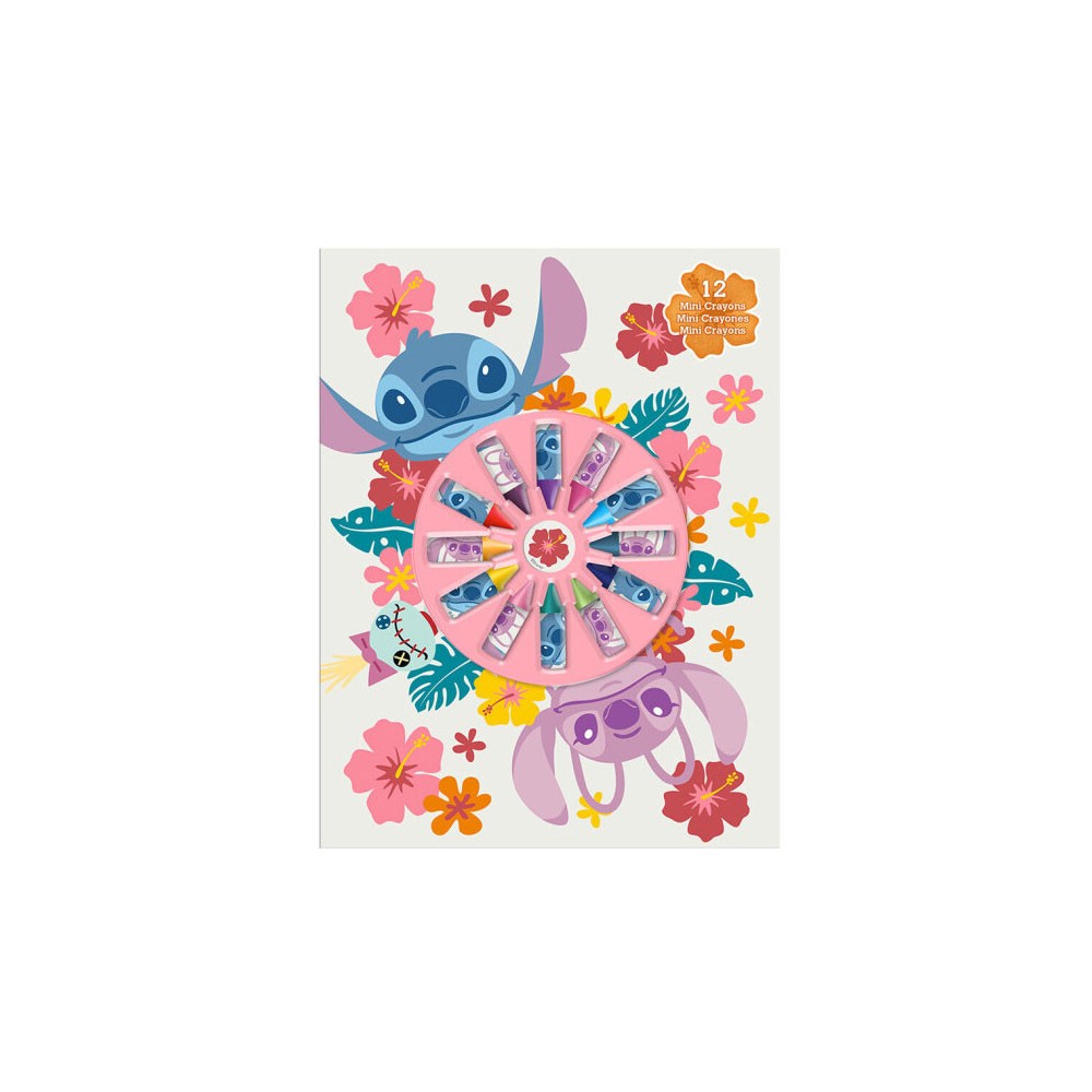 Disney Lilo and Stitch notebook + mini crayon set