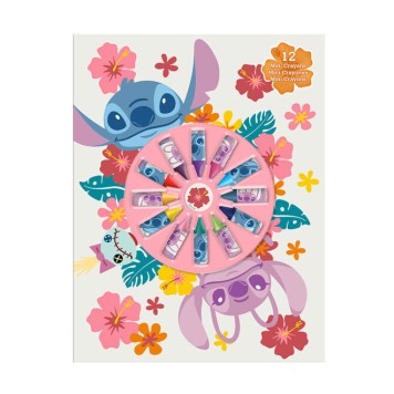 Disney Lilo and Stitch notebook + mini crayon set